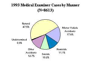 1993 Medical Examiner Cases by Manner